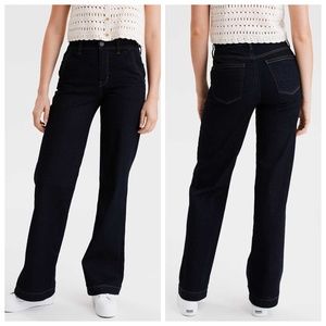 NWOT AE Wide Leg Jean Dark Azure